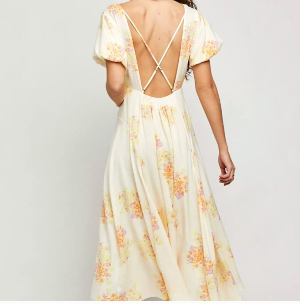 Free People Laura Printed Midi Dress - Picture 2 of 10